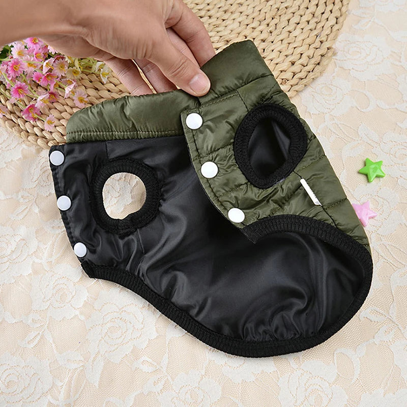 Double Sided Dog Coat Winter Warm Pet Dog Clothes For Small Medium Dogs