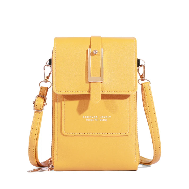 Women's Bag Soft Leather Wallets Cell Phone Purse Fashion Crossbody Shoulder Bags