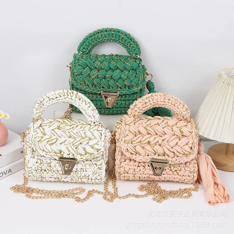 Women' Bag 2024 New Pure Hand Crochet Crossbody