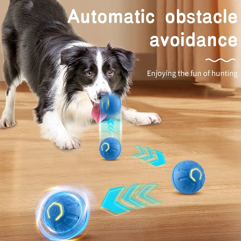 Smart Dog Toy Ball Electronic Interactive Pet Toy Moving Ball USB Automatic Moving Bouncing