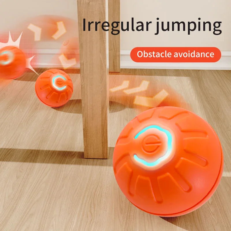 Smart Dog Toy Ball Electronic Interactive Pet Toy Moving Ball USB Automatic Moving Bouncing