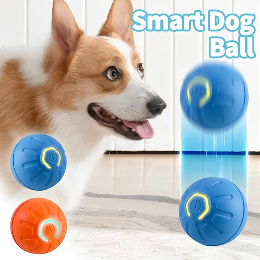 Smart Dog Toy Ball Electronic Interactive Pet Toy Moving Ball USB Automatic Moving Bouncing