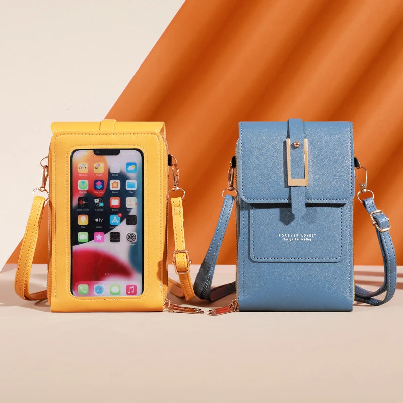 Women's Bag Soft Leather Wallets Cell Phone Purse Fashion Crossbody Shoulder Bags