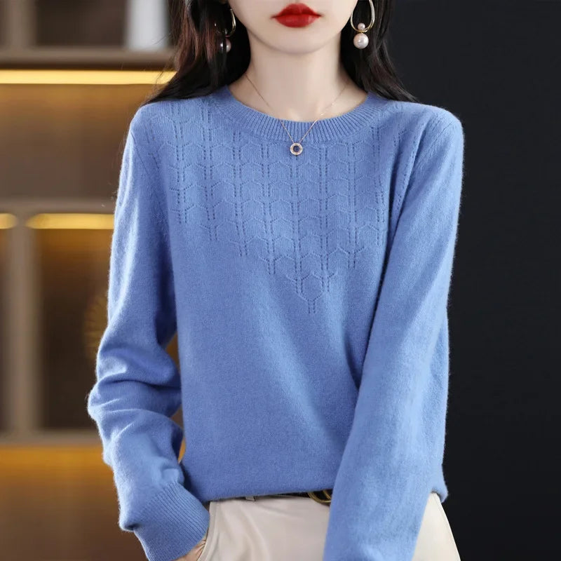 2024 Women Sweaters Autumn Winter Long Sleeve Pullovers Knit wears Warm Pullovers