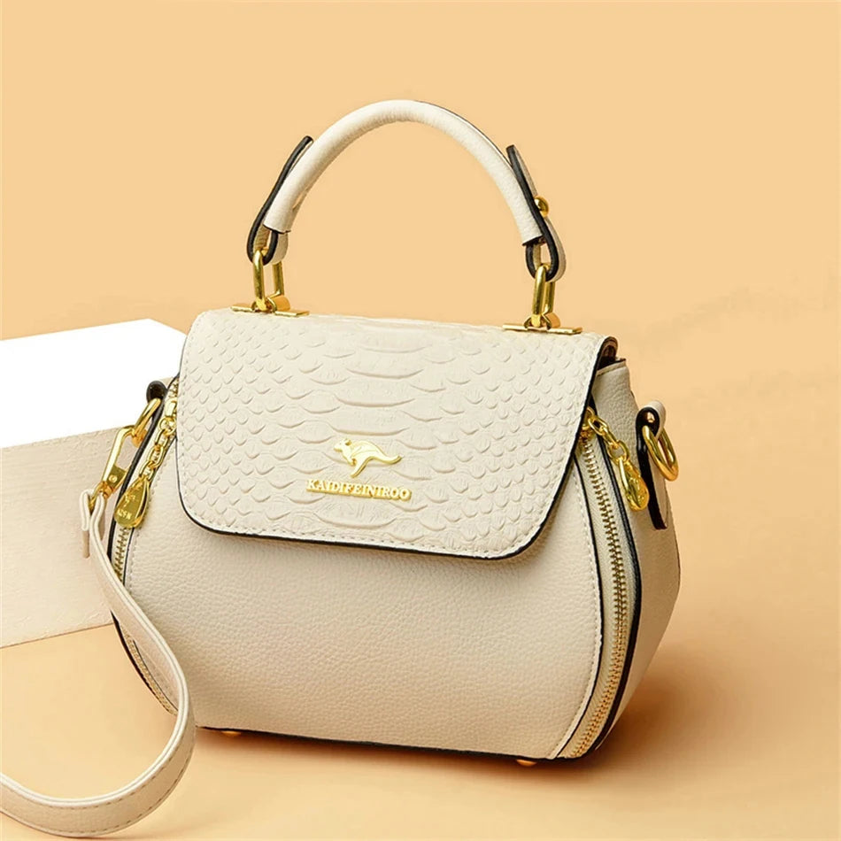 Crocodile Leather Designer Handbag