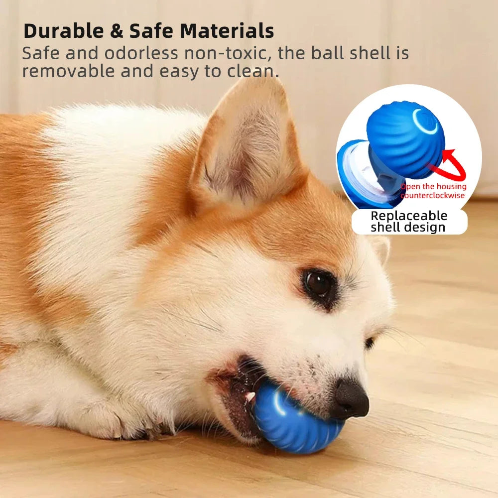 Pet Toy Ball Electric Interactive Game Gravity Sensor Smart Jumping Rolling Ball Automatic