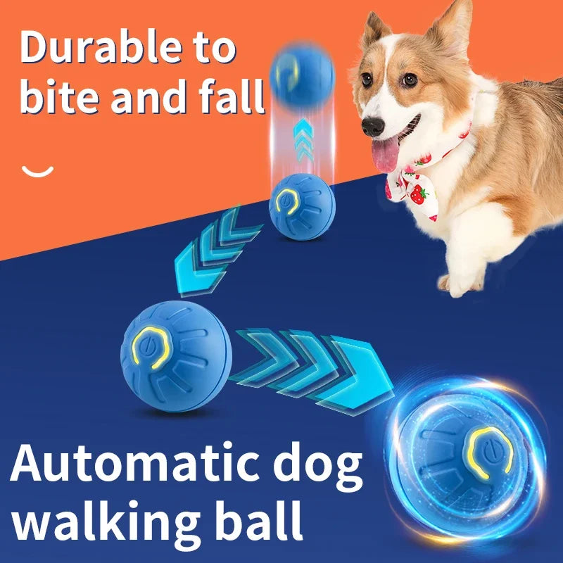 Smart Dog Toy Ball Electronic Interactive Pet Toy Moving Ball USB Automatic Moving Bouncing