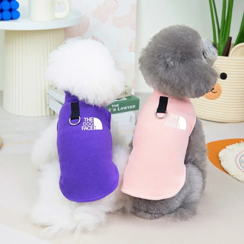 Pet Dog Clothes Autumn Winter Coat Fleece Warm Sweater Vest