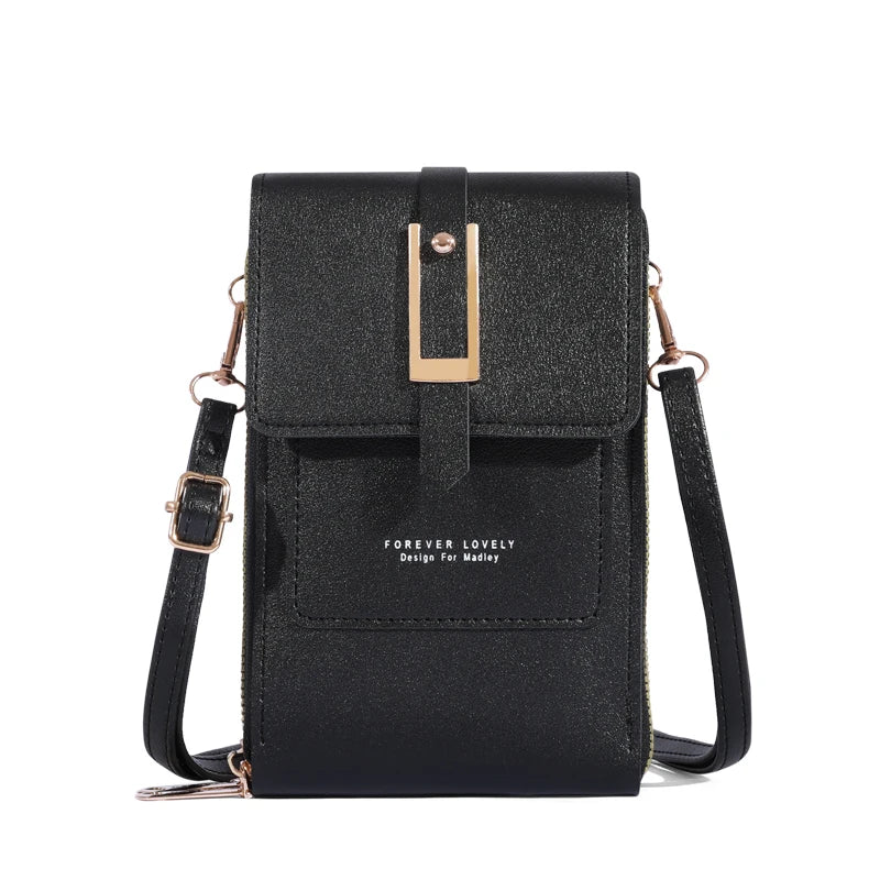 Women's Bag Soft Leather Wallets Cell Phone Purse Fashion Crossbody Shoulder Bags