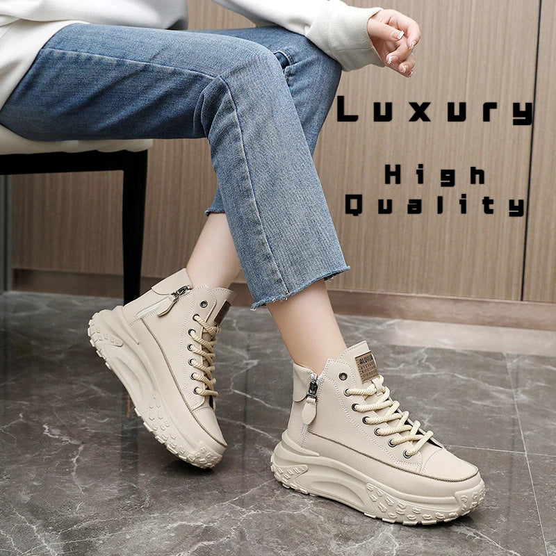2024 New Women Sneakers Luxury Fashion High Top Women Boots Platform Casual Shoes Outdoor Running Shoes for Women