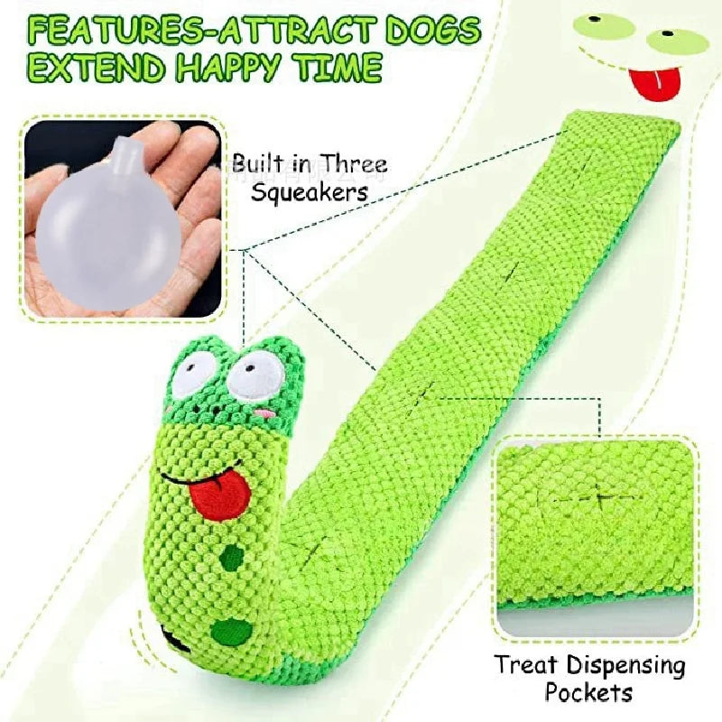 Dog Puzzle Toy Plush Sound Toys Foldable Snail Sniffing Interactive Squeak Food Molar Dog Pet Toy Supplies for Foraging Training
