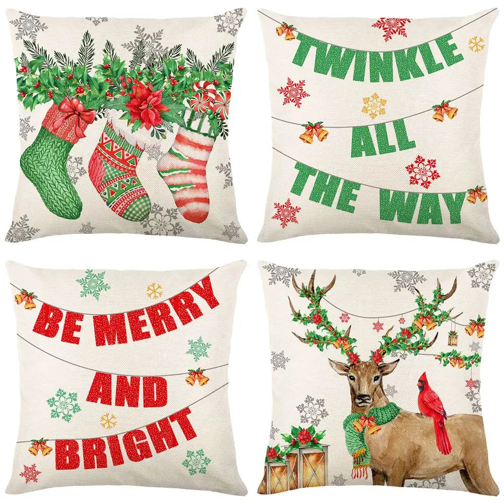 45cm Merry Christmas Cushion cover pillowcase