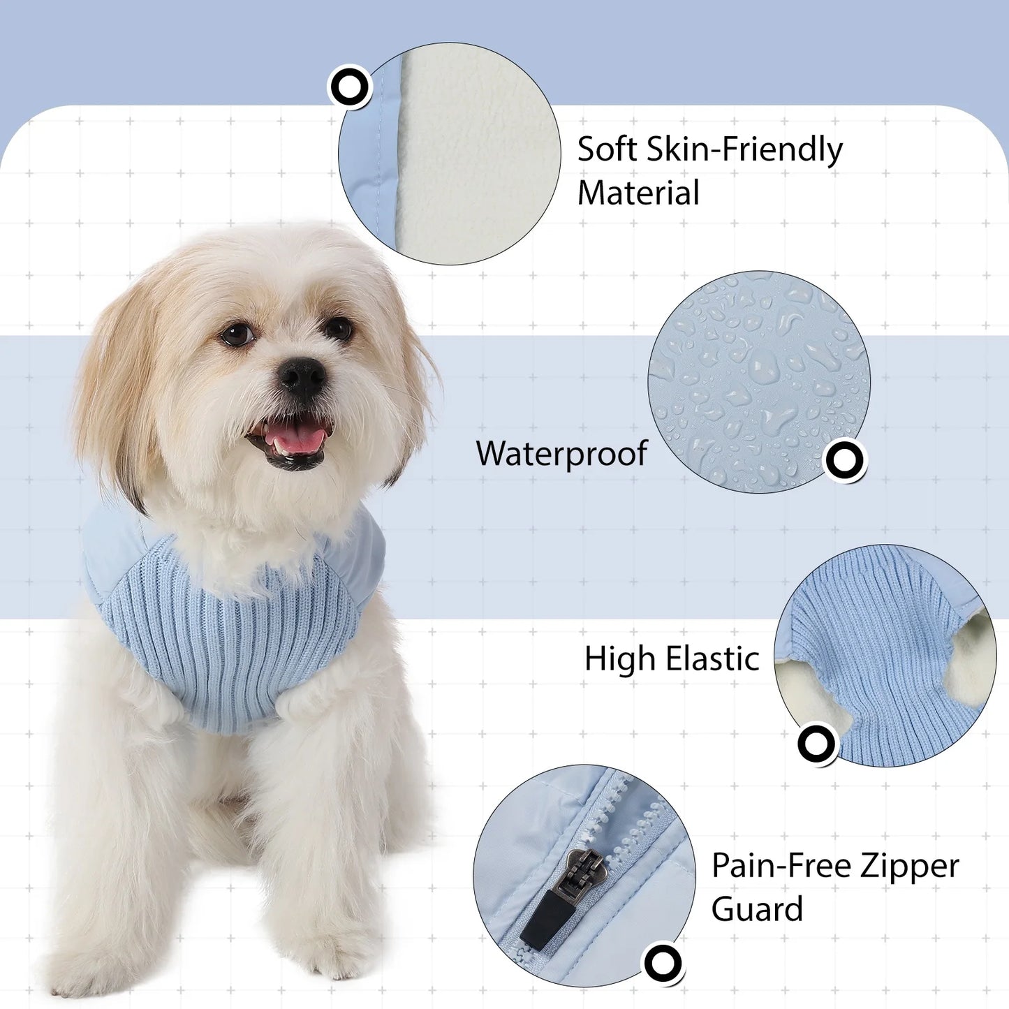 Winter Pet Jacket Windproof Warm Dogs Clothes