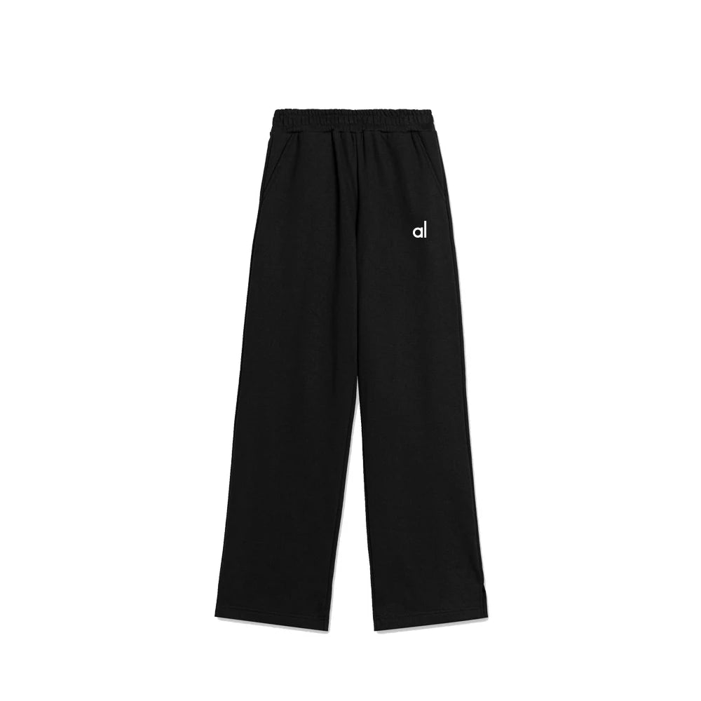 Women Cotton Casual Sports Joggers High Waist Elastic Waistband Loose Fit Track Pants for Gym Running