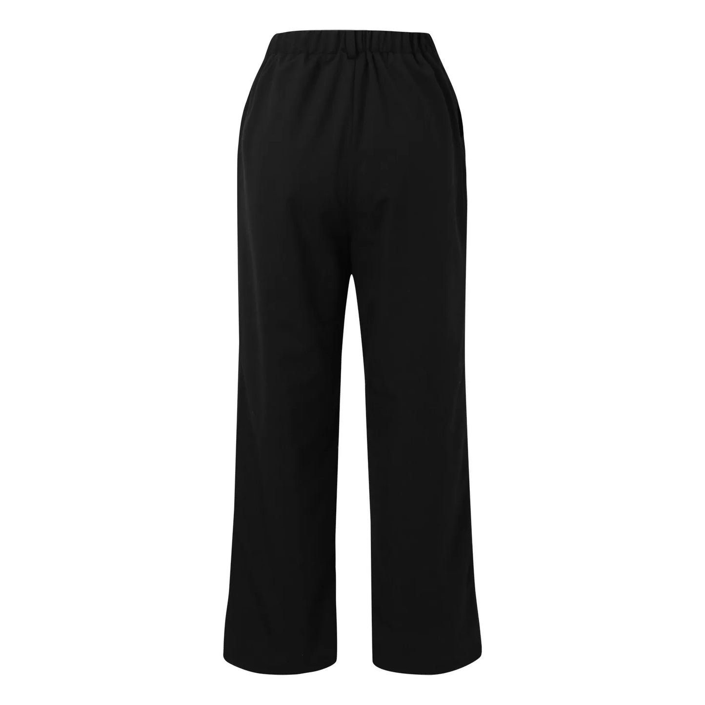 Women Straight High Waisted Trousers  Fashionable Casual Loose Women'S Pants Solid Color Wide Leg Trousers
