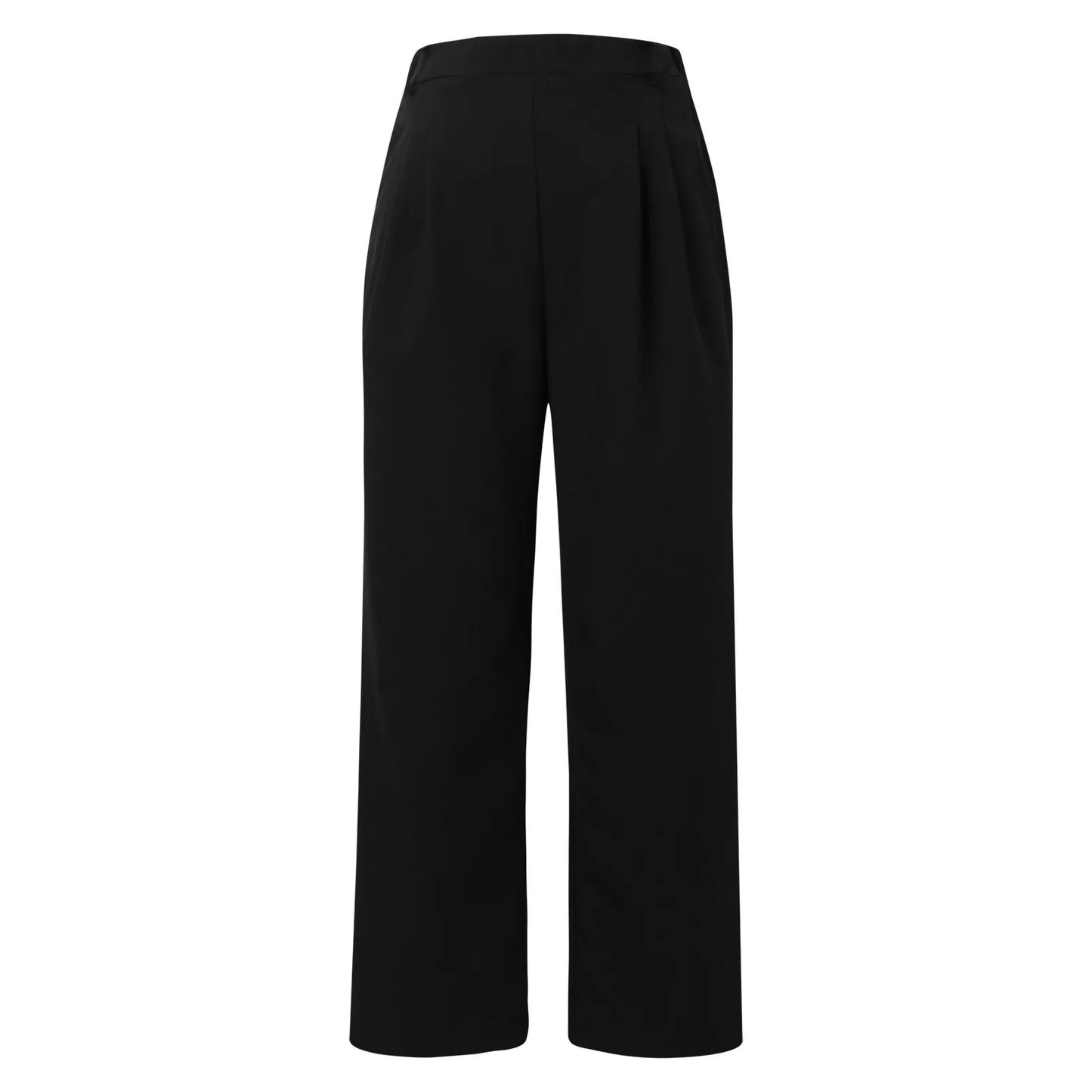 Women Straight High Waisted Trousers  Fashionable Casual Loose Women'S Pants Solid Color Wide Leg Trousers