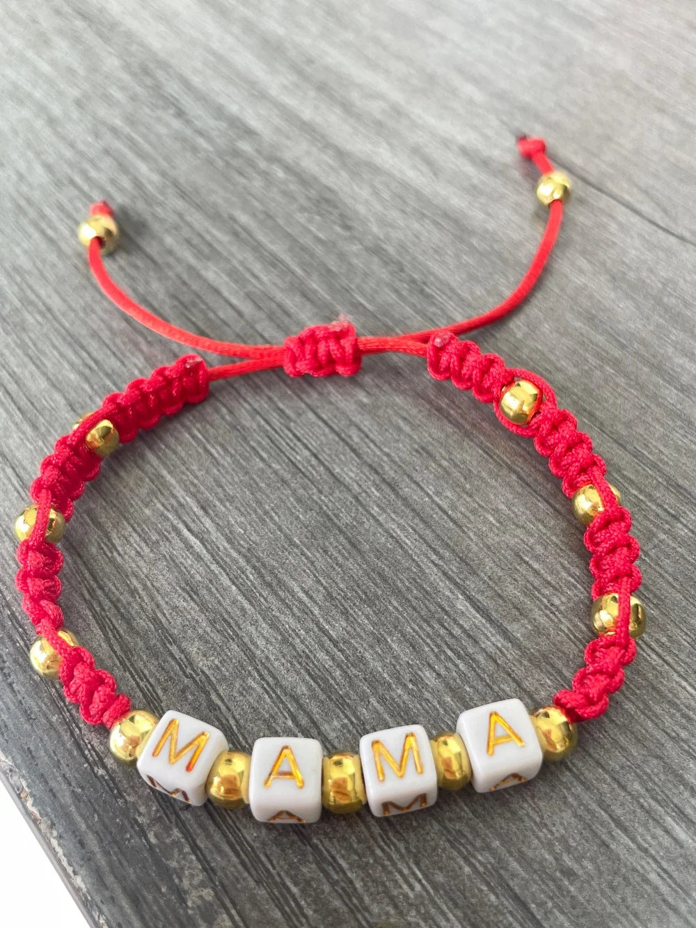 Woven Embroidery Bracelets Adjustable Bracelet Gift For Super Mom