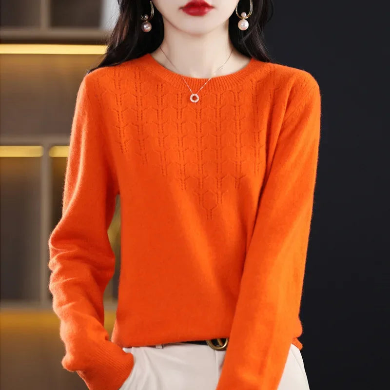 2024 Women Sweaters Autumn Winter Long Sleeve Pullovers Knit wears Warm Pullovers