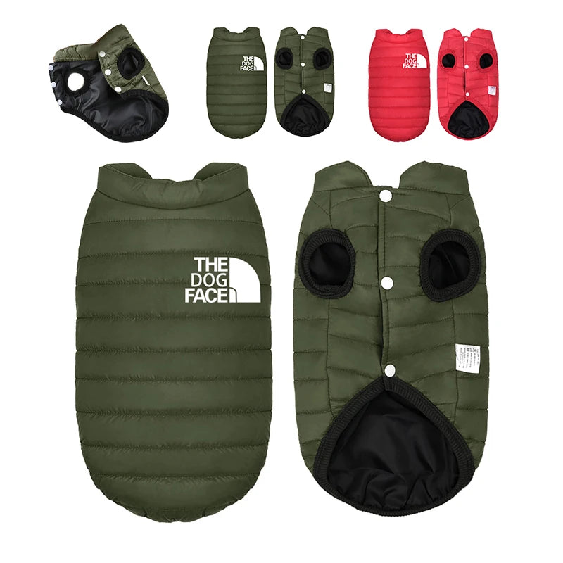 Double Sided Dog Coat Winter Warm Pet Dog Clothes For Small Medium Dogs