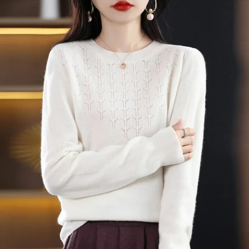 2024 Women Sweaters Autumn Winter Long Sleeve Pullovers Knit wears Warm Pullovers