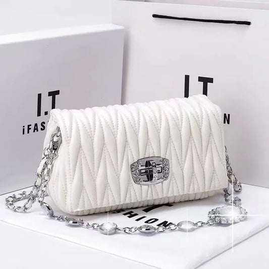 Handbags Rhinestone Chain Flap Crossbody