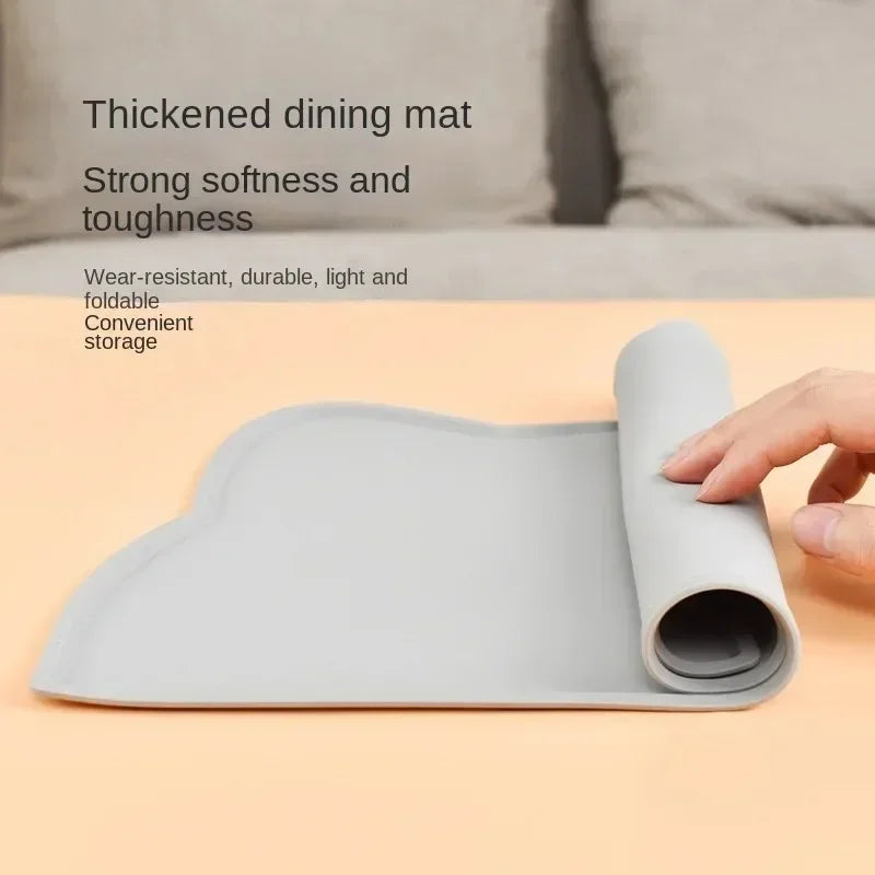 Non-Slip Pet Silicone Food Mat Bowl Pad for Cats Dogs